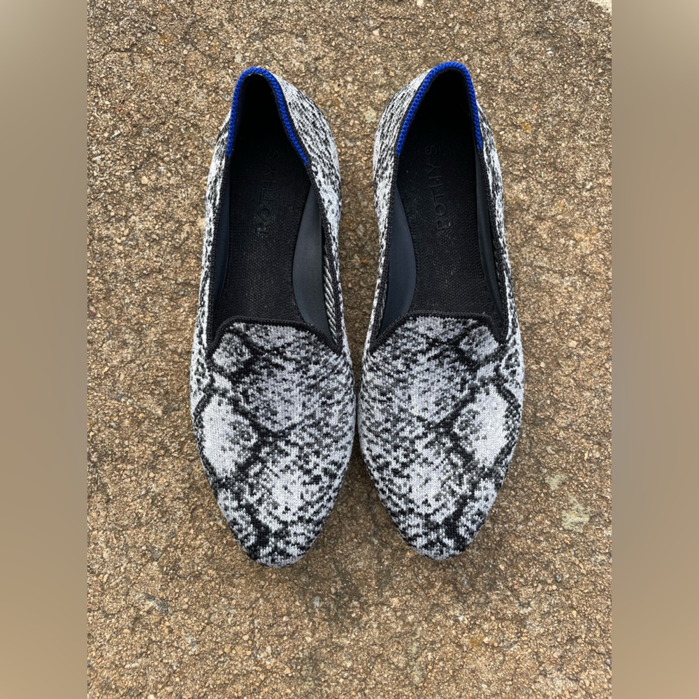 Rothy’s The Almond Loafer Python Flats - image 1